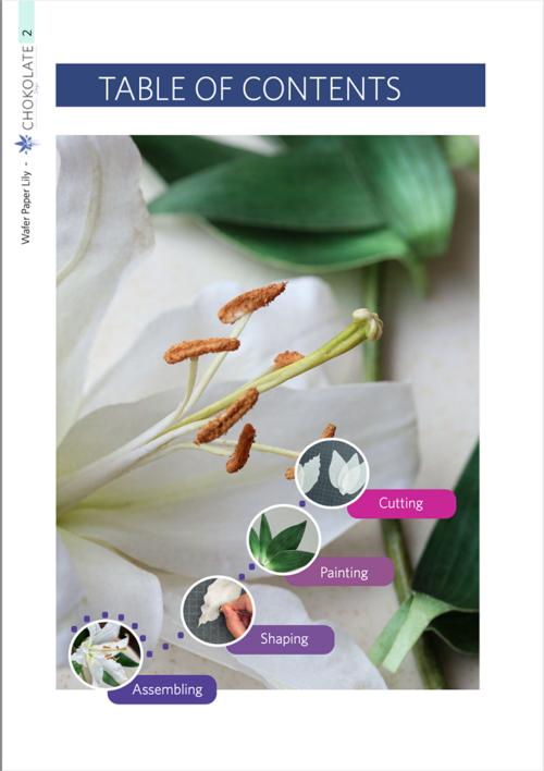 eBook Wafer Paper Lily Flower