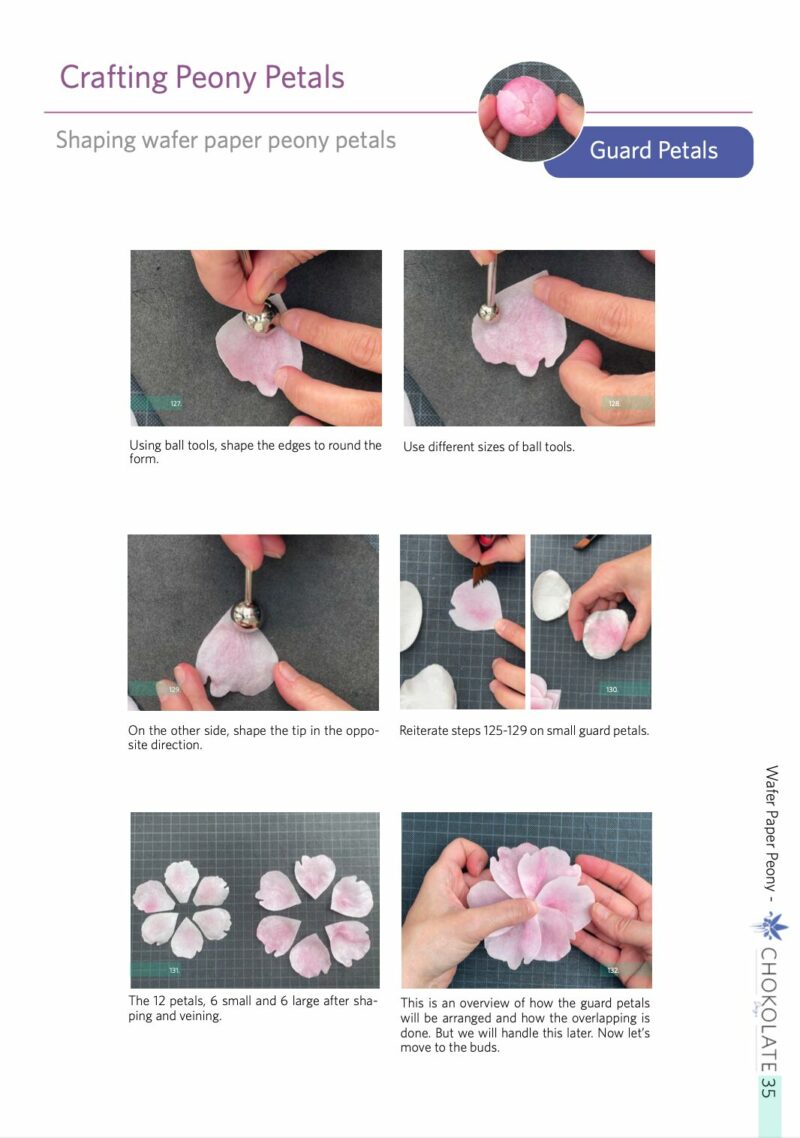 Wafer Paper Peony Petals Tutorial