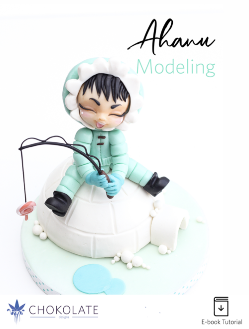 Modeling chocolate - Pastel chocolate - Cake design - Doll cake - Chocolate cake - Eskimo - Tutorial Cake decorating