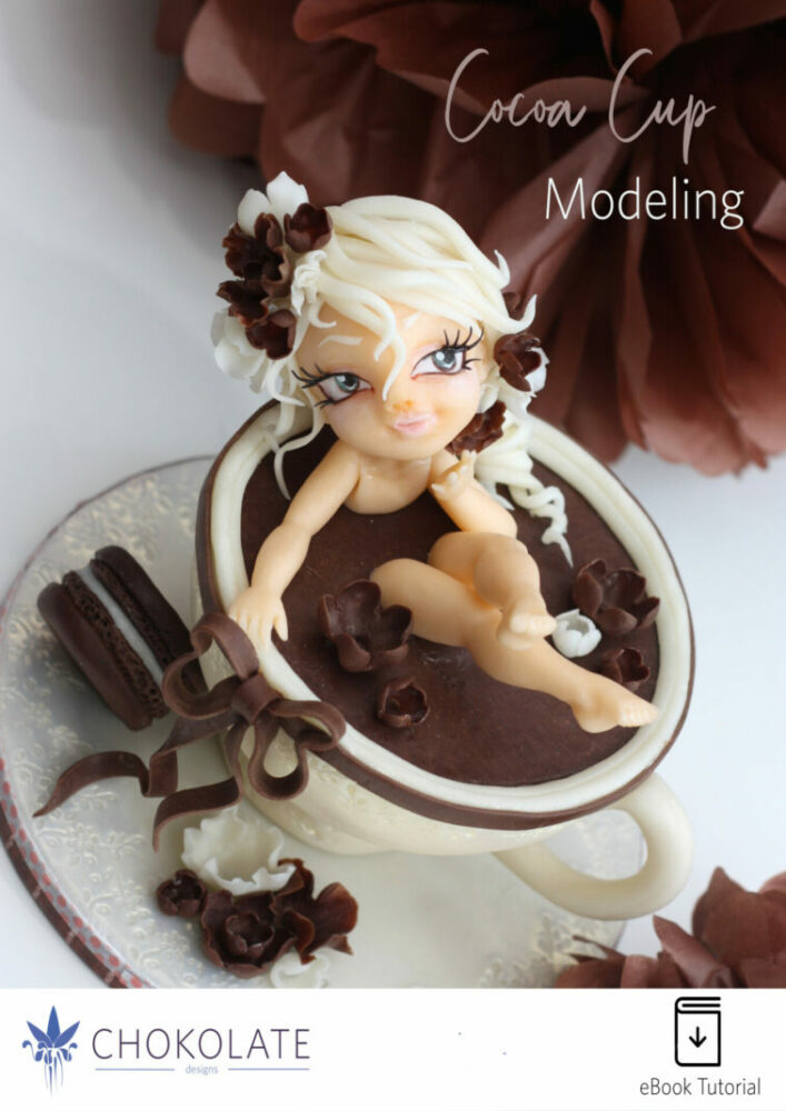 Modeling Chocolate Figurine Cocoa Cup