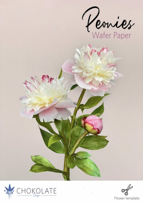 Wafer paper Peony